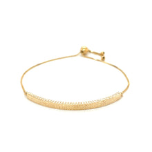 Load image into Gallery viewer, 14k Yellow Gold Chain Bar Lariat Style Bracelet
