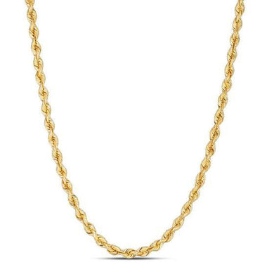 14k Yellow Gold Light Rope Chain 3.7mm-0