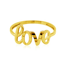 Load image into Gallery viewer, 14k Yellow Gold Ring with Love
