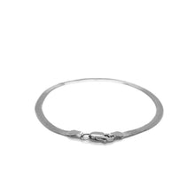 Load image into Gallery viewer, 2.8mm 14k White Gold Super Flex Herringbone Bracelet-2
