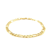 Load image into Gallery viewer, 4.6mm 10k Yellow Gold Lite Figaro Bracelet
