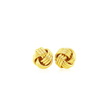 Load image into Gallery viewer, Love Knot Post Earrings in 14k Yellow Gold
