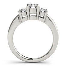 Load image into Gallery viewer, 14k White Gold Timeless 3 Stone Round Diamond Engagement Ring (1 cttw)
