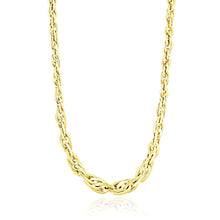 Load image into Gallery viewer, 14k Yellow Gold Fancy Necklace with Singapore Chain
