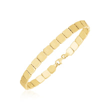 Load image into Gallery viewer, 14k Yellow Gold High Polish Square Link Bracelet
