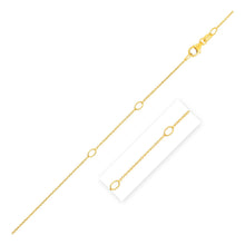 Load image into Gallery viewer, Adjustable Cable Chain in 14k Yellow Gold (1.0mm)
