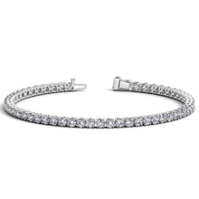 Load image into Gallery viewer, Lab Grown Round Diamond Tennis Bracelet in 14k White Gold (7 cctw F/G  VS2/SI1)-0
