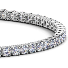 Load image into Gallery viewer, Lab Grown Round Diamond Tennis Bracelet in 14k White Gold (7 cctw F/G  VS2/SI1)-1
