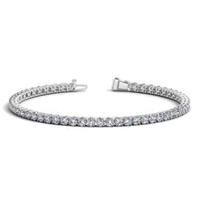 Load image into Gallery viewer, Lab Grown Round Diamond Tennis Bracelet in 14k White Gold (5 cctw  F/G  VS2/SI1)-0
