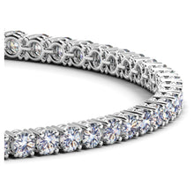 Load image into Gallery viewer, Lab Grown Round Diamond Tennis Bracelet in 14k White Gold (5 cctw  F/G  VS2/SI1)-1
