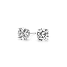 Load image into Gallery viewer, 4 cttw Certified IGI Lab Grown Round Diamond Stud Earrings 14k White Gold (G/VS2)-2
