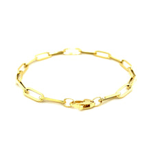 Load image into Gallery viewer, 14K Yellow Gold Bold Paperclip Chain Bracelet
