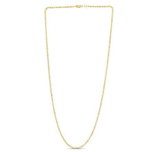 Load image into Gallery viewer, Moon Cut Bead Chain in 14k Yellow Gold (2.0 mm)-2
