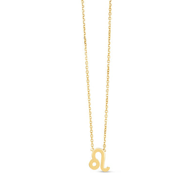 14K Yellow Gold Leo Necklace-0