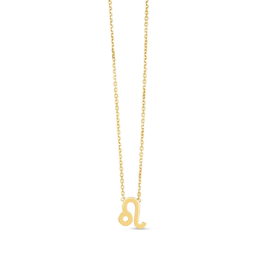 14K Yellow Gold Leo Necklace-0