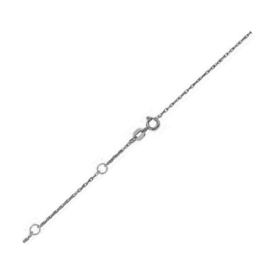 Double Extendable Rope Chain in 14k White Gold (1.3mm)-0