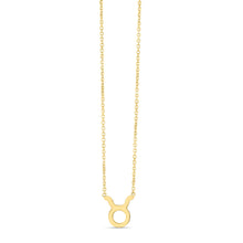 Load image into Gallery viewer, 14K Yellow Gold Taurus Necklace-0
