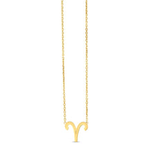 Load image into Gallery viewer, 14K Yellow Gold Aries Necklace-0
