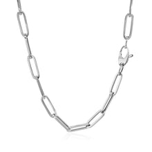 Load image into Gallery viewer, 14k White Gold Bold Paperclip Chain (4.2 mm)
