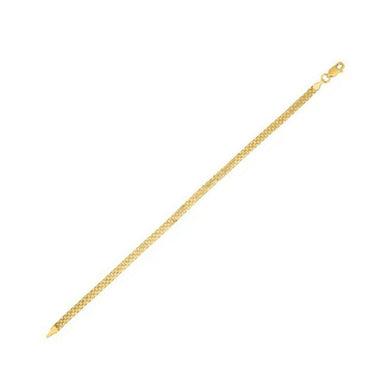 3.5mm 14k Yellow Gold Bismark Chain-0