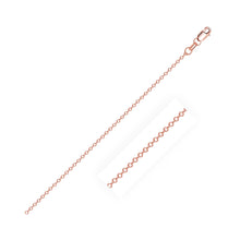 Load image into Gallery viewer, 18k Rose Gold Diamond Cut Cable Link Chain 0.8mm-0
