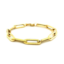 Load image into Gallery viewer, 14K Yellow Gold Extra Wide Paperclip Chain Bracelet
