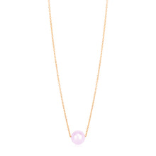 Load image into Gallery viewer, 14k Rose Gold Pearl Solitaire Necklace
