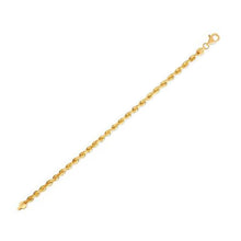 Load image into Gallery viewer, Silk Rope Chain Bracelet in 14k Yellow Gold (4.3 mm)-0
