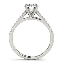 Load image into Gallery viewer, 14k White Gold Pronged Round Diamond Engagement Ring (1 5/8 cttw)
