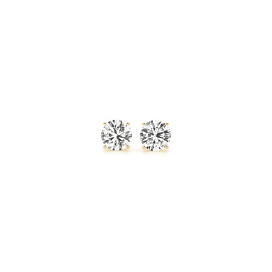 1/2 cttw Lab Grown Round Diamond Stud Earrings 14k Yellow Gold (G/VS2)-0