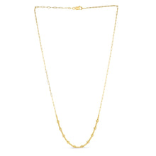 Load image into Gallery viewer, 14k Yellow Gold Bead Paperclip Necklace-0
