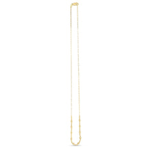 Load image into Gallery viewer, 14k Yellow Gold Bead Paperclip Necklace-1
