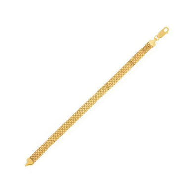 7.0mm 14k Yellow Gold Bismark Bracelet-0