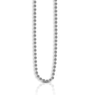 2.2mm 14k White Gold Oval Mirror Chain-0