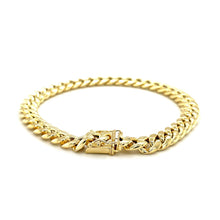 Load image into Gallery viewer, 7.2mm 10k Yellow Gold Semi Solid Miami Cuban Bracelet-2
