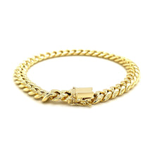 Load image into Gallery viewer, 7.2mm 10k Yellow Gold Semi Solid Miami Cuban Bracelet-3
