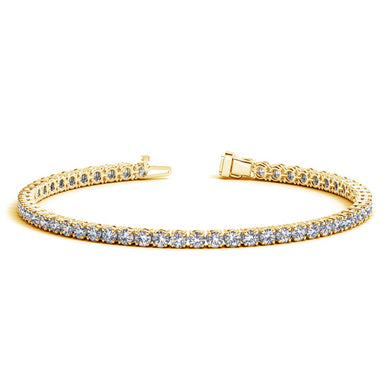 Lab Grown Round Diamond Tennis Bracelet in 14k Yellow Gold (5 cctw  F/G  VS2/SI1)-0