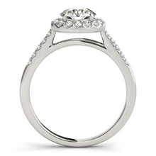 Load image into Gallery viewer, 14k White Gold Halo Diamond Engagement Ring (1 3/8 cttw)
