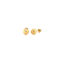 Load image into Gallery viewer, 14k Yellow Gold Round Stud Earrings (6.0 mm)
