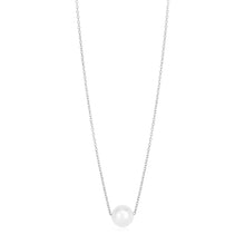 Load image into Gallery viewer, 14k White Gold Pearl Solitaire Necklace
