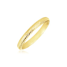 Load image into Gallery viewer, 14k Yellow Gold Textured Comfort Fit Wedding Band
