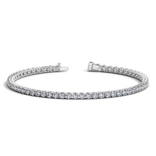 Load image into Gallery viewer, Lab Grown Round Diamond Tennis Bracelet in 14k White Gold (4 cctw F/G  VS2/SI1)-0
