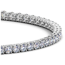 Load image into Gallery viewer, Lab Grown Round Diamond Tennis Bracelet in 14k White Gold (4 cctw F/G  VS2/SI1)-1
