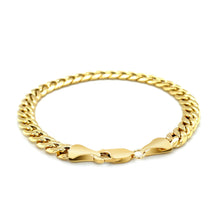 Load image into Gallery viewer, 6.9mm 14k Yellow Gold Semi Solid Miami Cuban Bracelet
