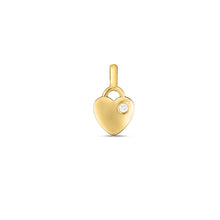 Load image into Gallery viewer, 14k Yellow Gold Mini Diamond Heart Charm-0
