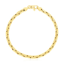 Load image into Gallery viewer, 14k Yellow Gold High Polish Compressed Cable Link Bracelet
