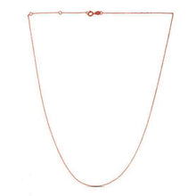 Load image into Gallery viewer, Double Extendable Diamond Cut Cable Chain in 14k Rose Gold (0.80mm)-2
