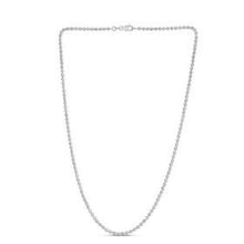 Load image into Gallery viewer, Moon Cut Bead Chain in 14k White Gold (2.5 mm)-1
