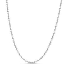 Load image into Gallery viewer, Moon Cut Bead Chain in 14k White Gold (2.5 mm)-2
