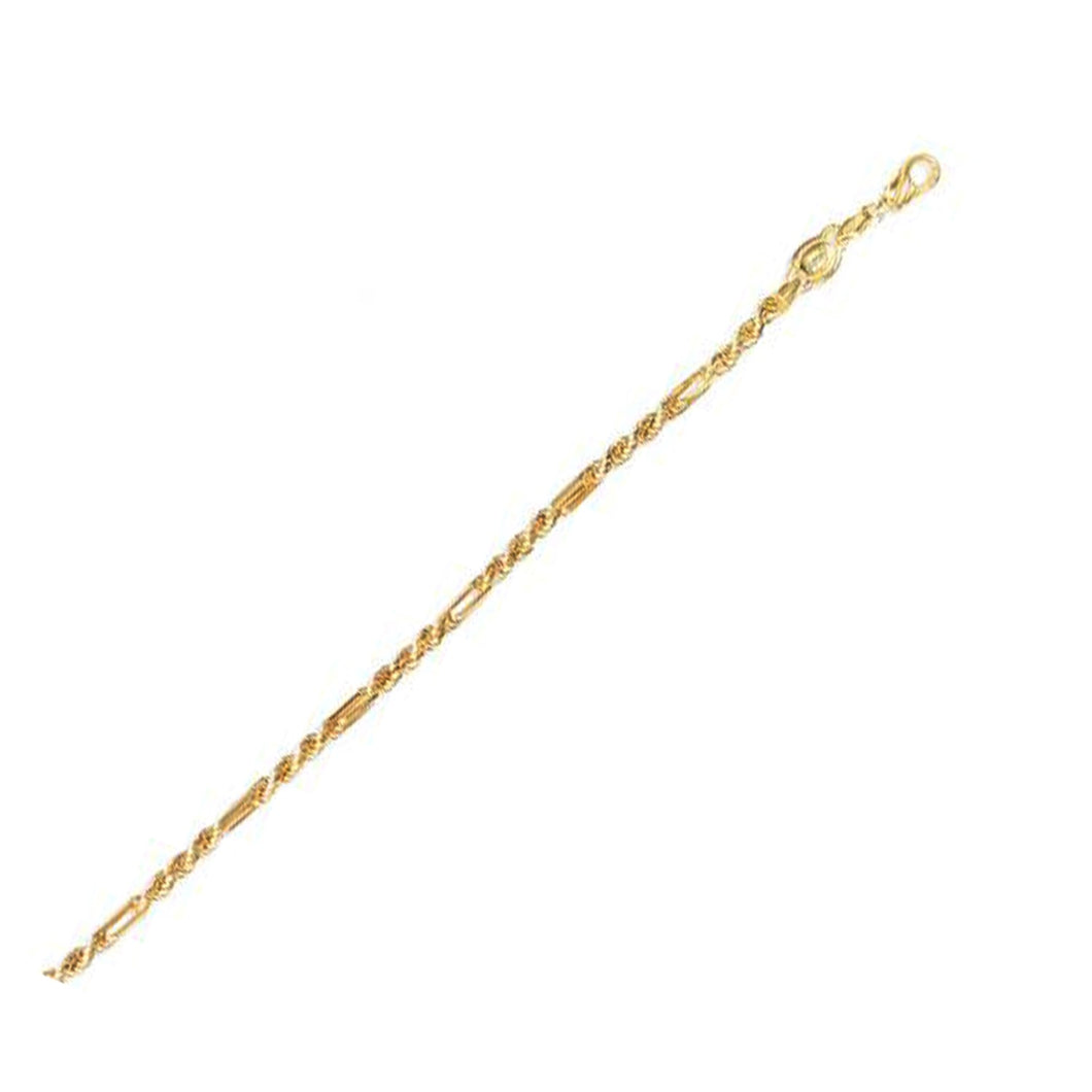 5.0mm 14k Yellow Gold Figa Rope Chain-0